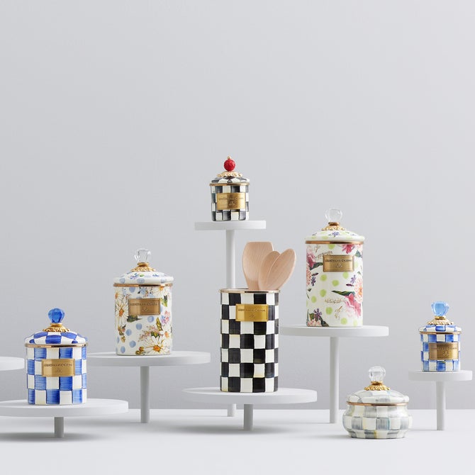 Royal Check Enamel Canisters image number 10