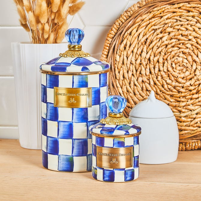 Royal Check Enamel Canisters image number 7