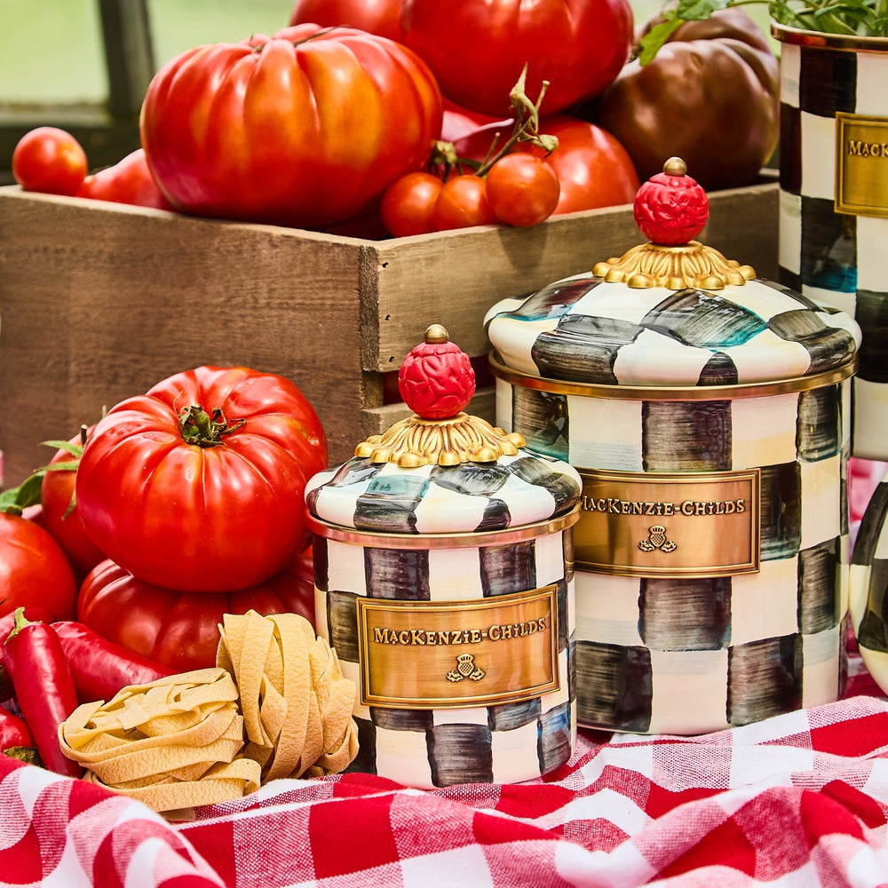 MacKenzie-Childs | Courtly Check Mini Canister