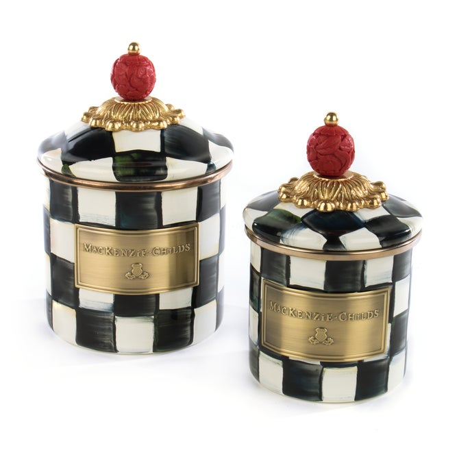 MacKenzie-Childs | Courtly Check Mini Canister