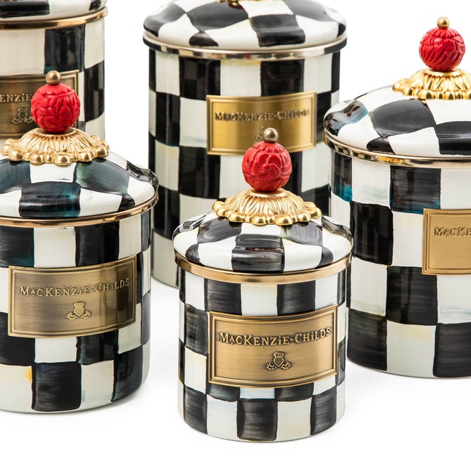 MacKenzie-Childs | Courtly Check Mini Canister