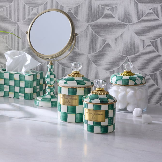 Emerald Check Demi Canister image number 1