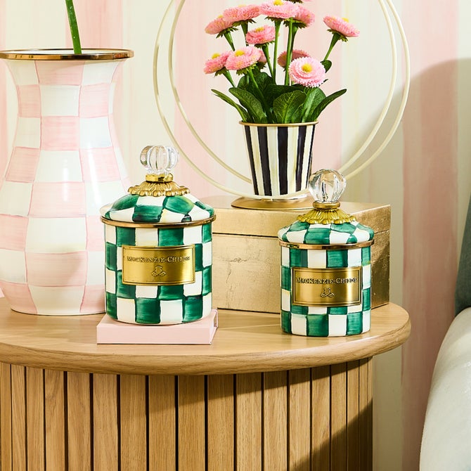 Emerald Check Demi Canister image number 2