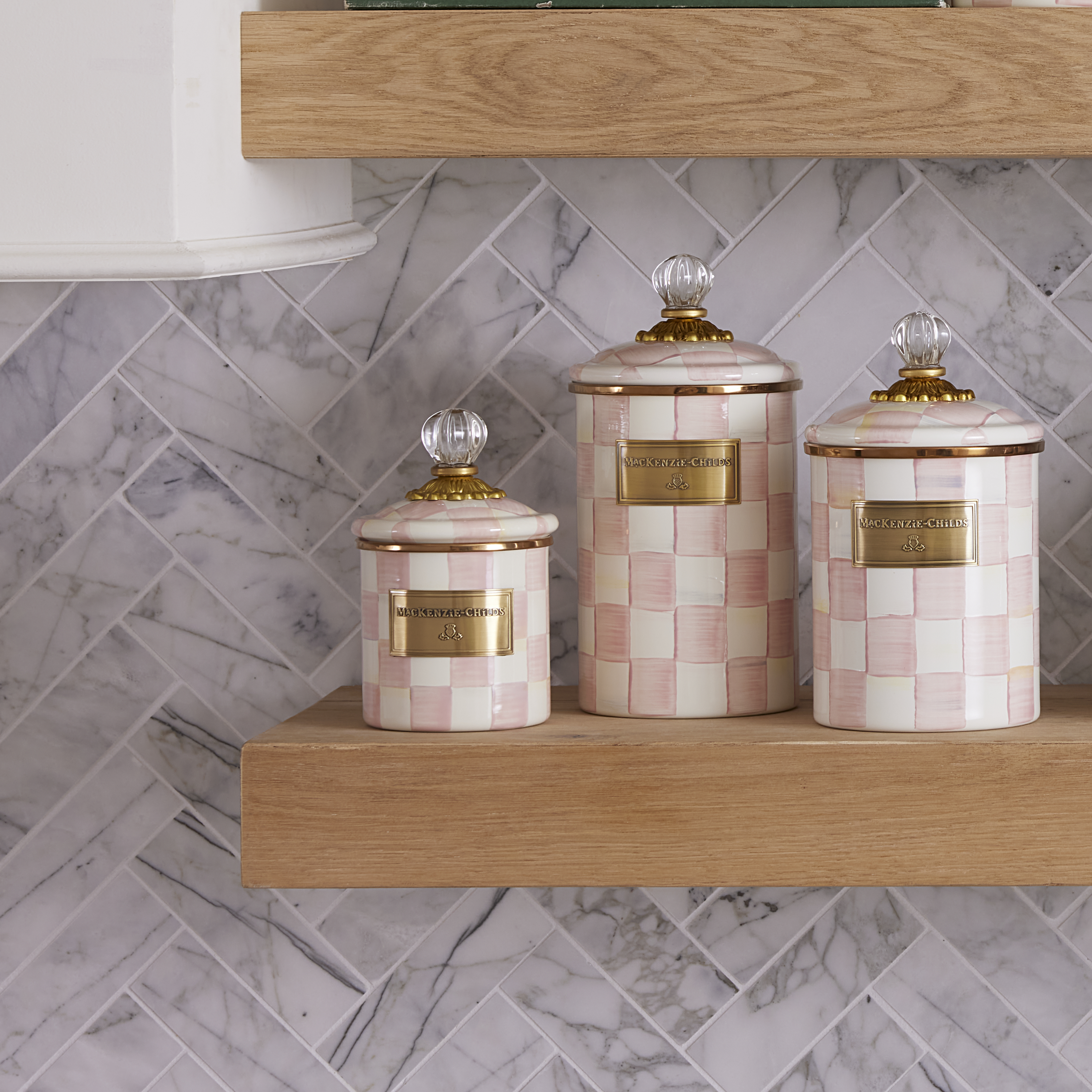 MacKenzie-Childs | Rosy Check Demi Canister