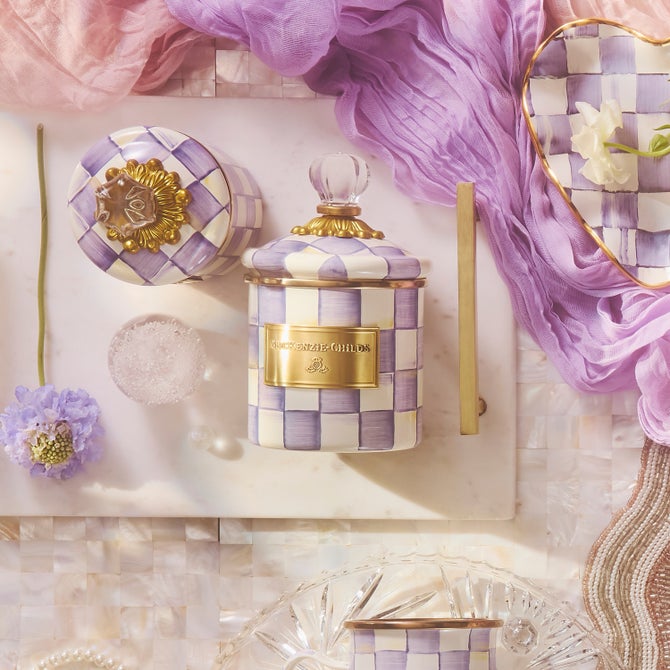 Violet Check Demi Canister image number 1