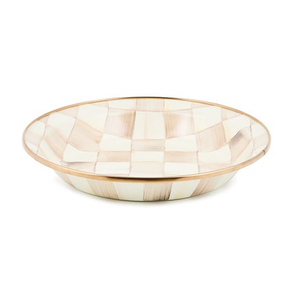 Mocha Check Pie Plate