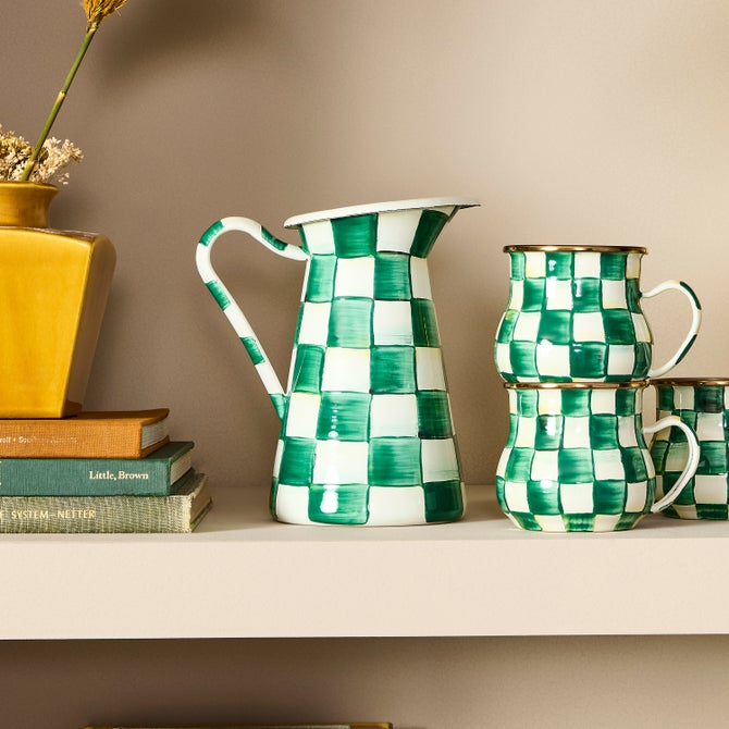 Emerald Check Medium Practical Pitcher image number 1