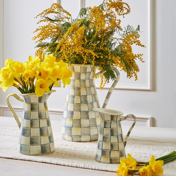 Sterling Check Medium Practical Pitcher image number 1