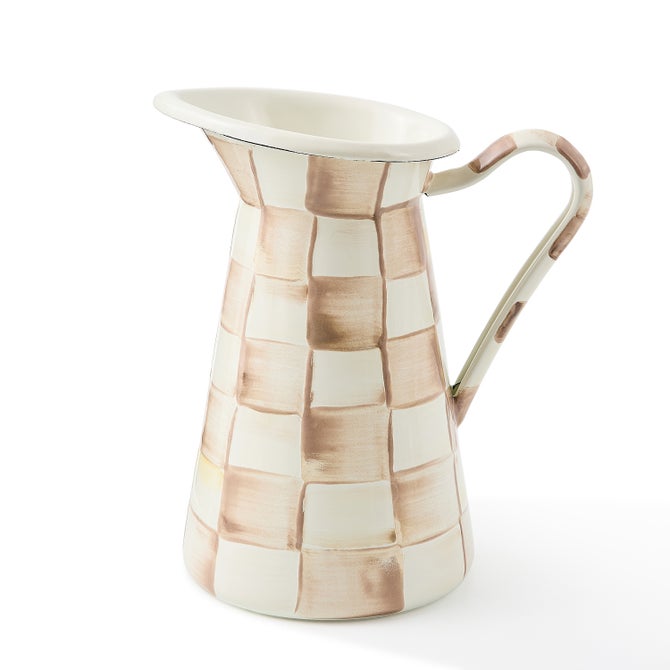Mocha Check Medium Practical Pitcher image number 0