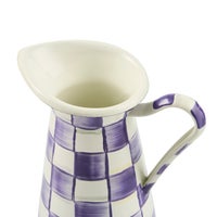 Violet Check Medium Practical Pitcher