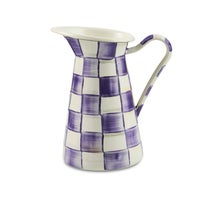 Violet Check Medium Practical Pitcher