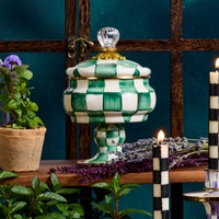 Emerald Check Curiosity Pot