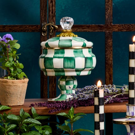 Emerald Check Curiosity Pot