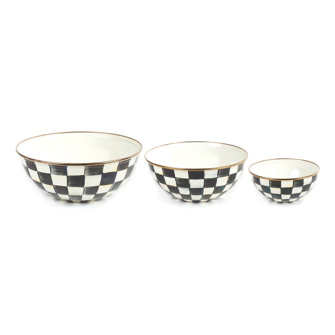 マッケンジーチャイルズ　ボウル MacKenzie-Childs | Courtly Check Mixing Bowls, Set of 3