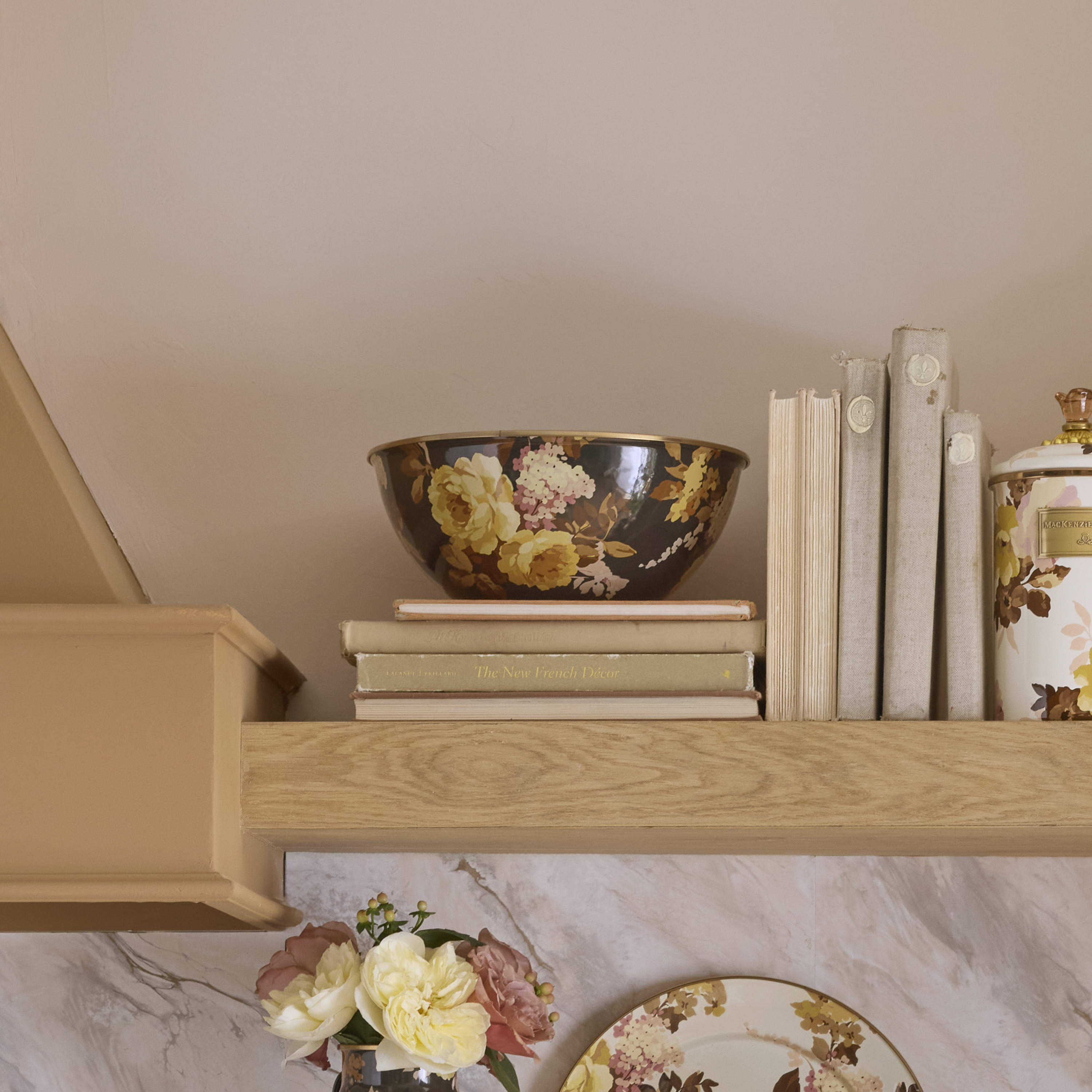 MacKenzie-Childs | Wild Rose Brown Medium Everyday Bowl