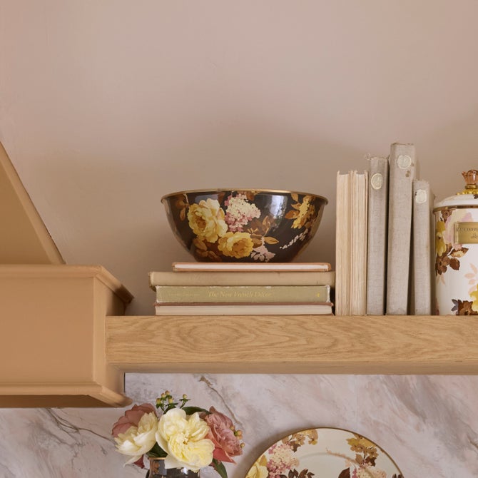 Wild Rose Brown Medium Everyday Bowl image number 1