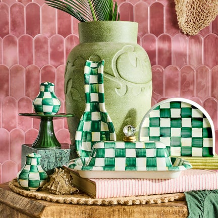 Emerald Check Spoon Rest