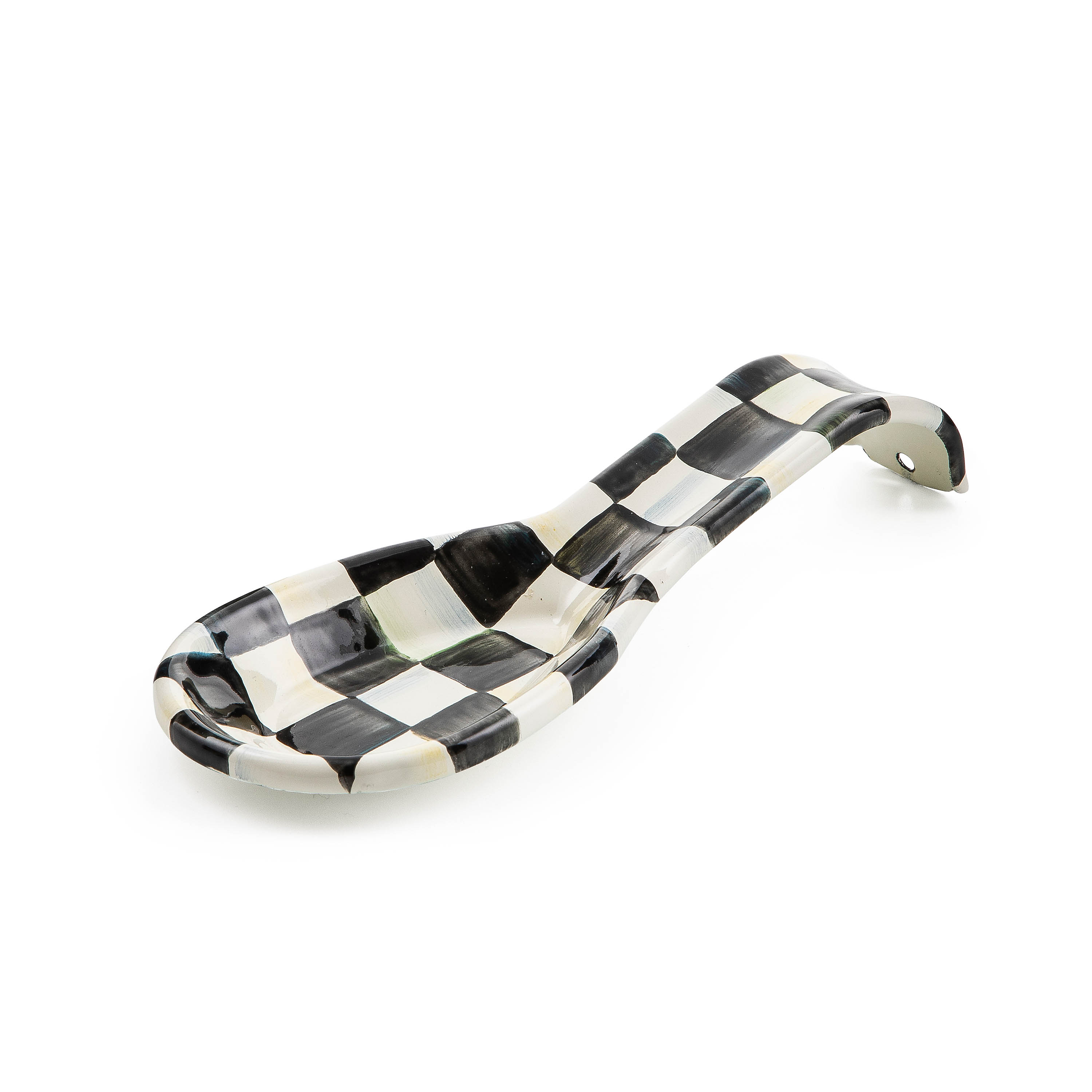 MacKenzie-Childs Courtly Check Enamel Spoon Rest