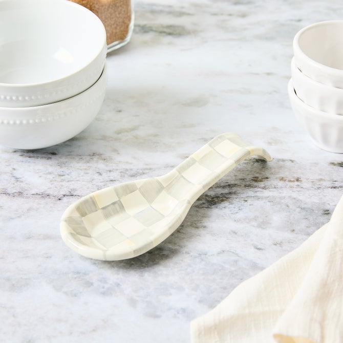 Sterling Check Spoon Rest image number 3