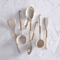 Mocha Check Spoon Rest