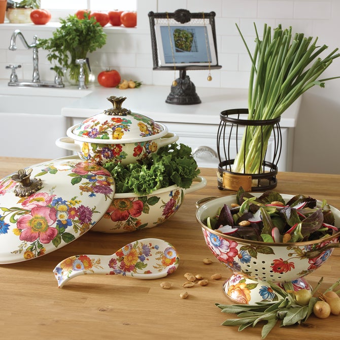 White Flower Market Spoon Rest image number 2
