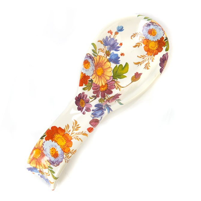 White Flower Market Spoon Rest image number 0