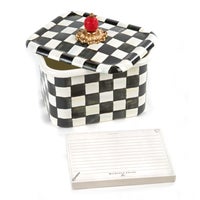 Courtly Check Recipe Box
