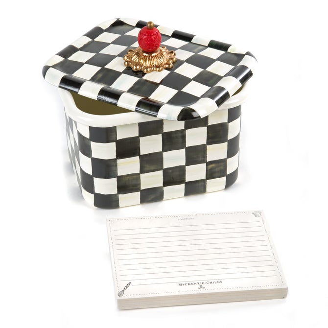 Courtly Check Recipe Box image number 4