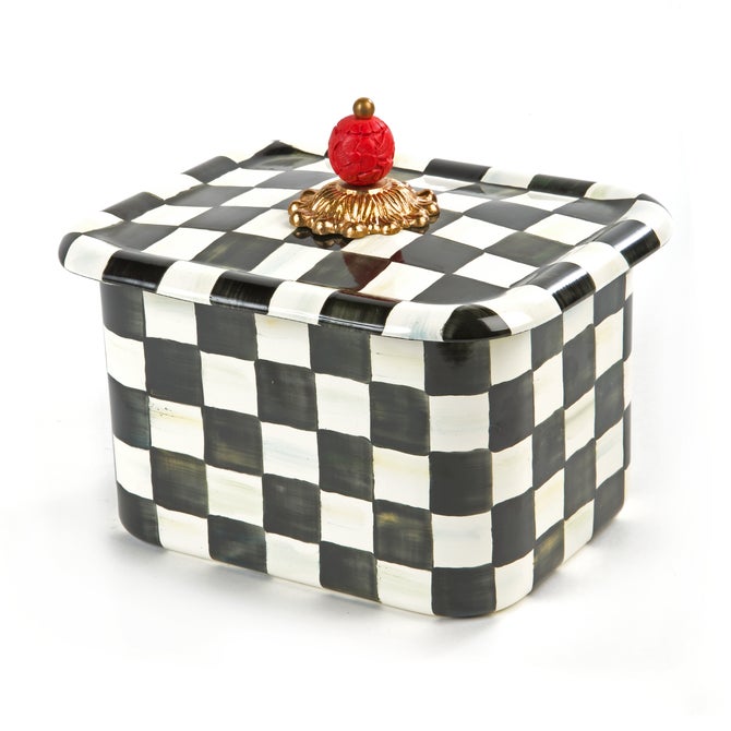 Courtly Check Recipe Box image number 0