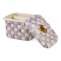 Violet Check Recipe Box