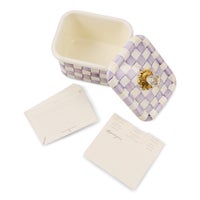 Violet Check Recipe Box