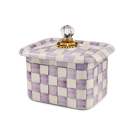 Violet Check Recipe Box