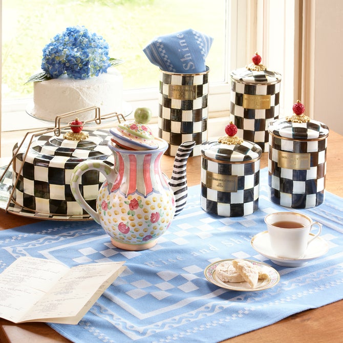MacKenzie-Childs | Courtly Check Cake Carrier