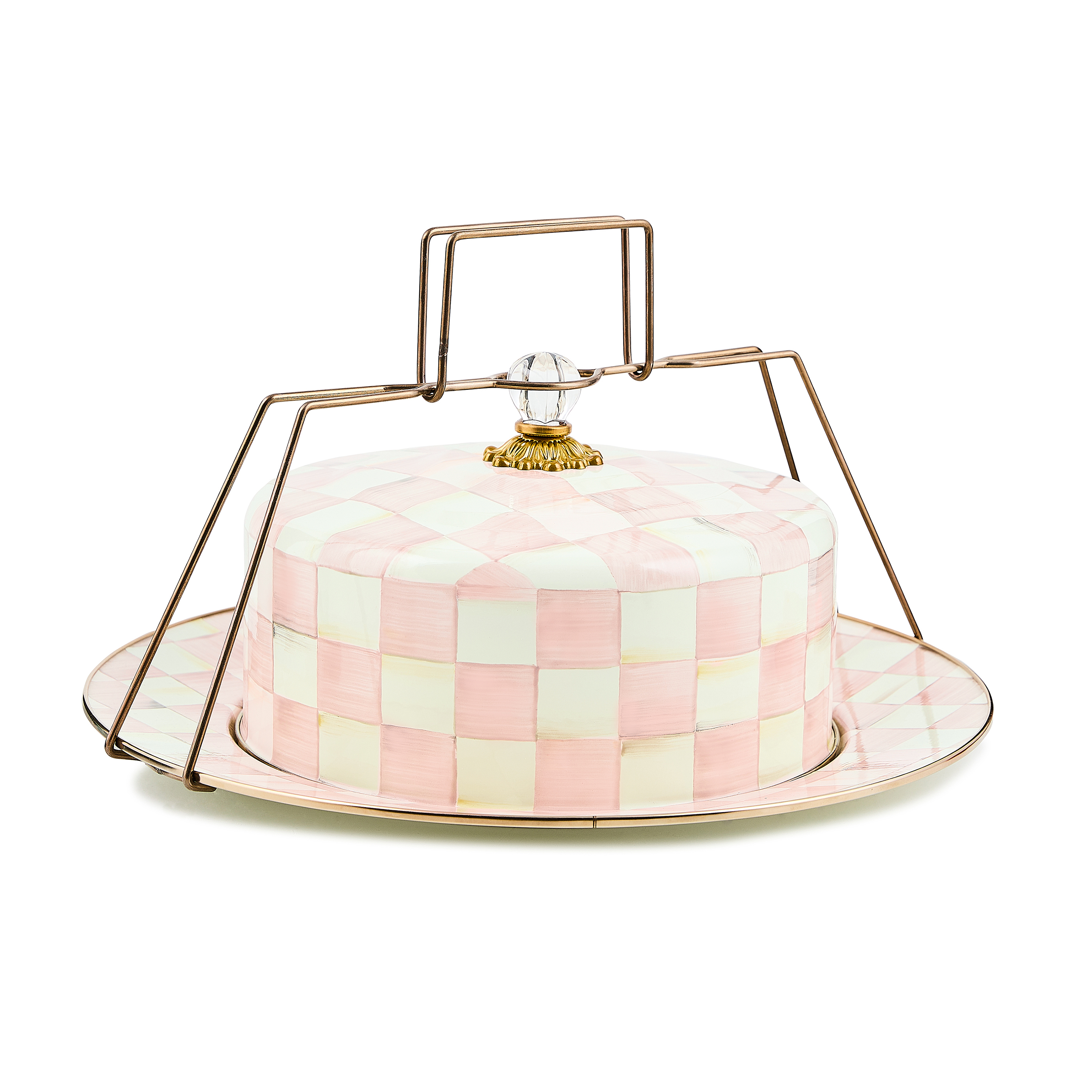 MacKenzie-Childs Check Cake Carrier