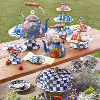 Royal Check Large Pedestal Platter