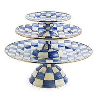 Royal Check Large Pedestal Platter