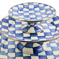 Royal Check Large Pedestal Platter