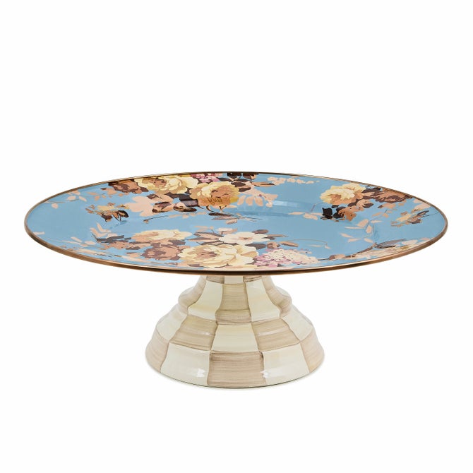 Wild Rose Slate Large Pedestal Platter image number 0