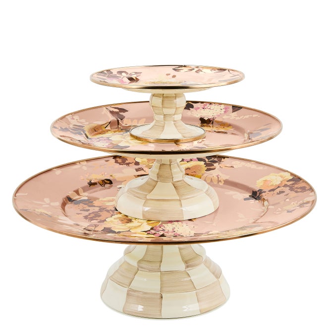 Wild Rose Mauve Large Pedestal Platter image number 2