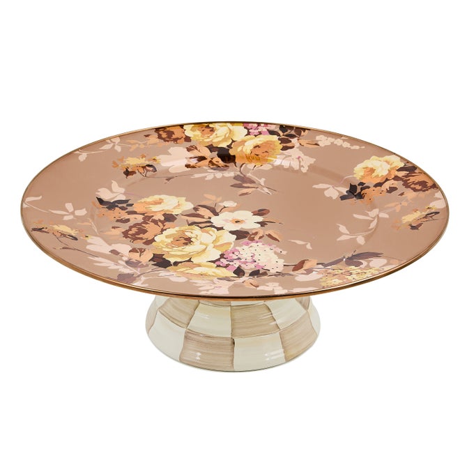Wild Rose Mauve Large Pedestal Platter image number 3