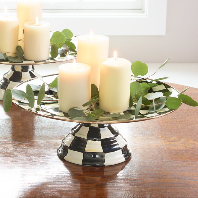 Courtly Check Large Pedestal Platter image number 5