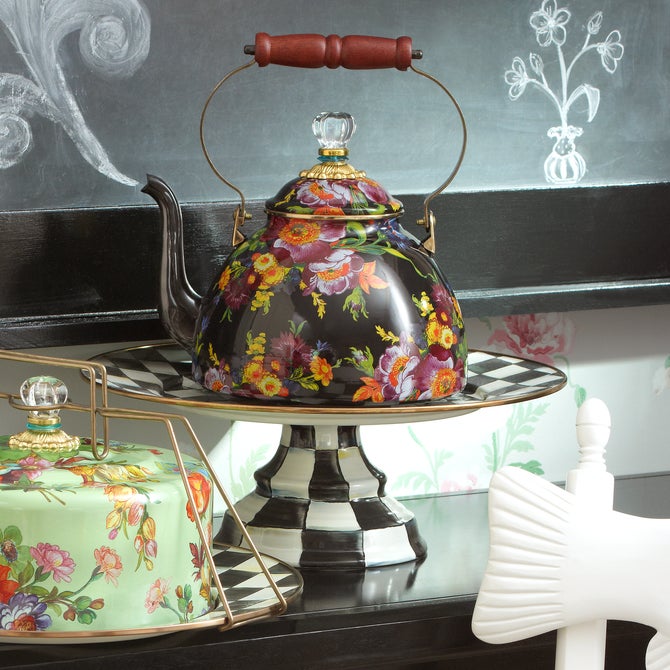 Courtly Check Large Pedestal Platter image number 6