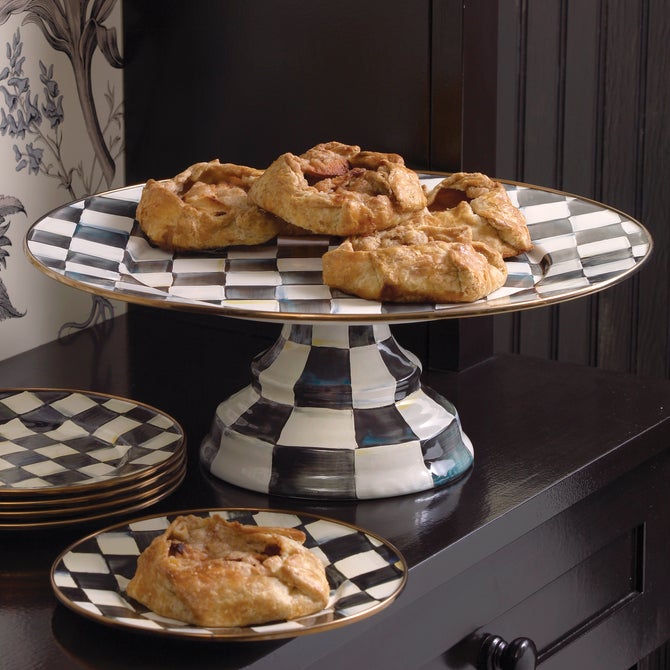 Courtly Check Large Pedestal Platter image number 8