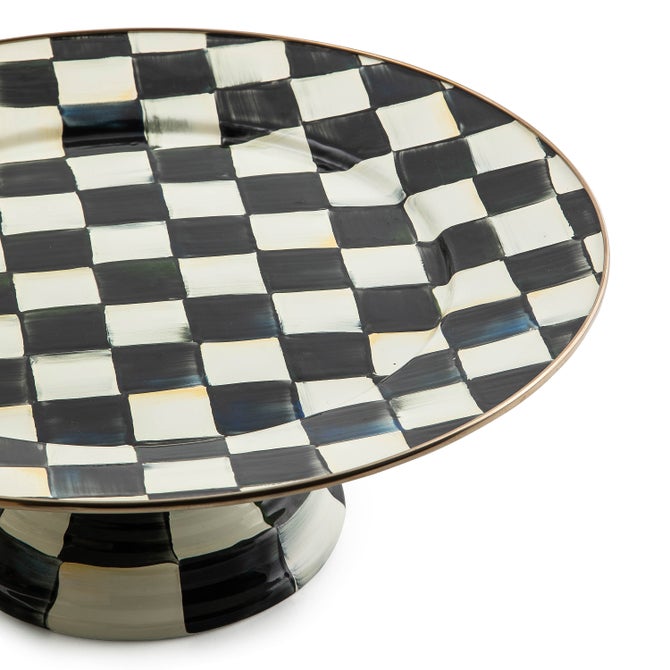 Courtly Check Large Pedestal Platter image number 11
