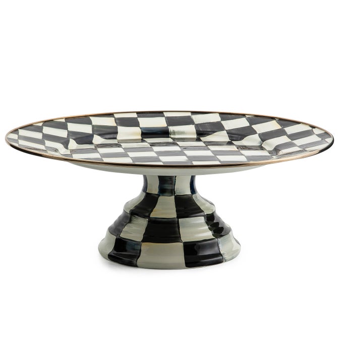Courtly Check Large Pedestal Platter image number 0