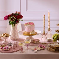 Rosy Check Large Pedestal Platter