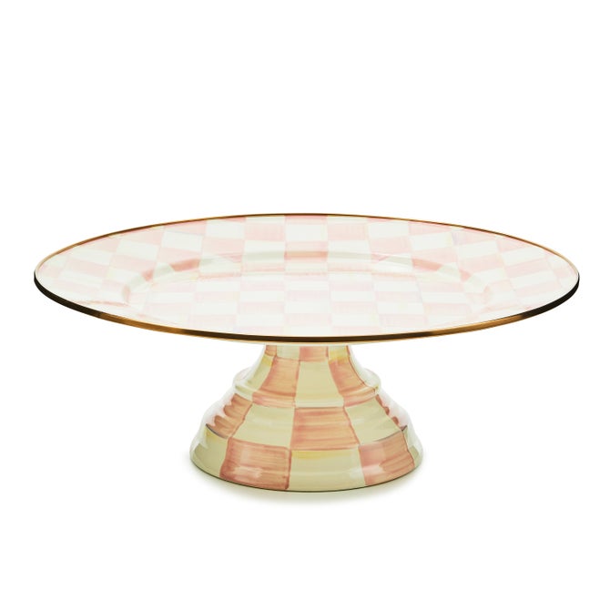Rosy Check Large Pedestal Platter image number 0