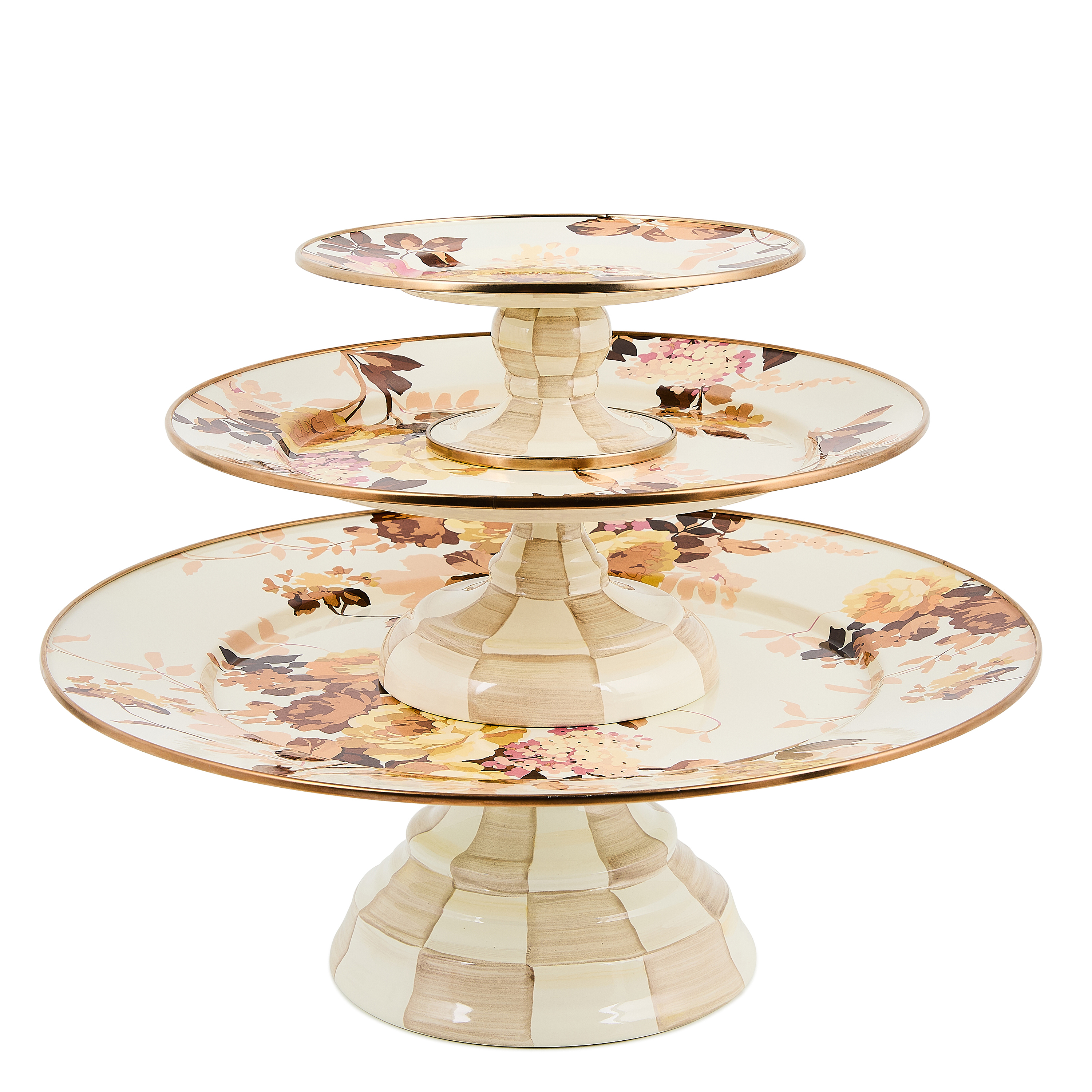 MacKenzie-Childs Wild Rose Pedestal Platter - Thumbnail 2