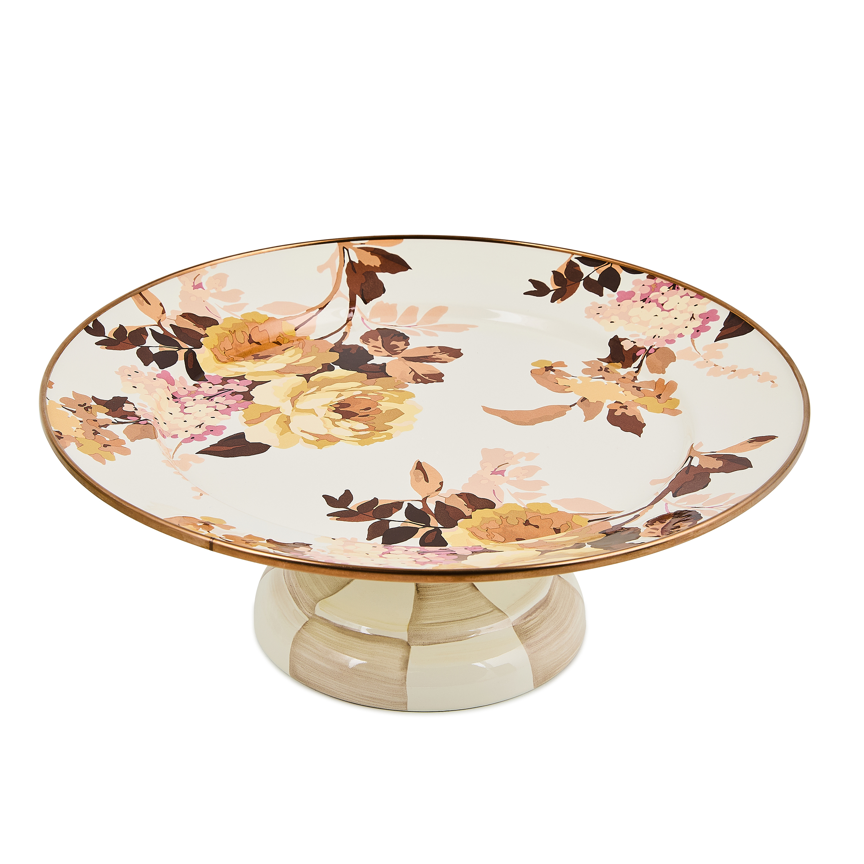 MacKenzie-Childs Wild Rose Pedestal Platter - Thumbnail 3