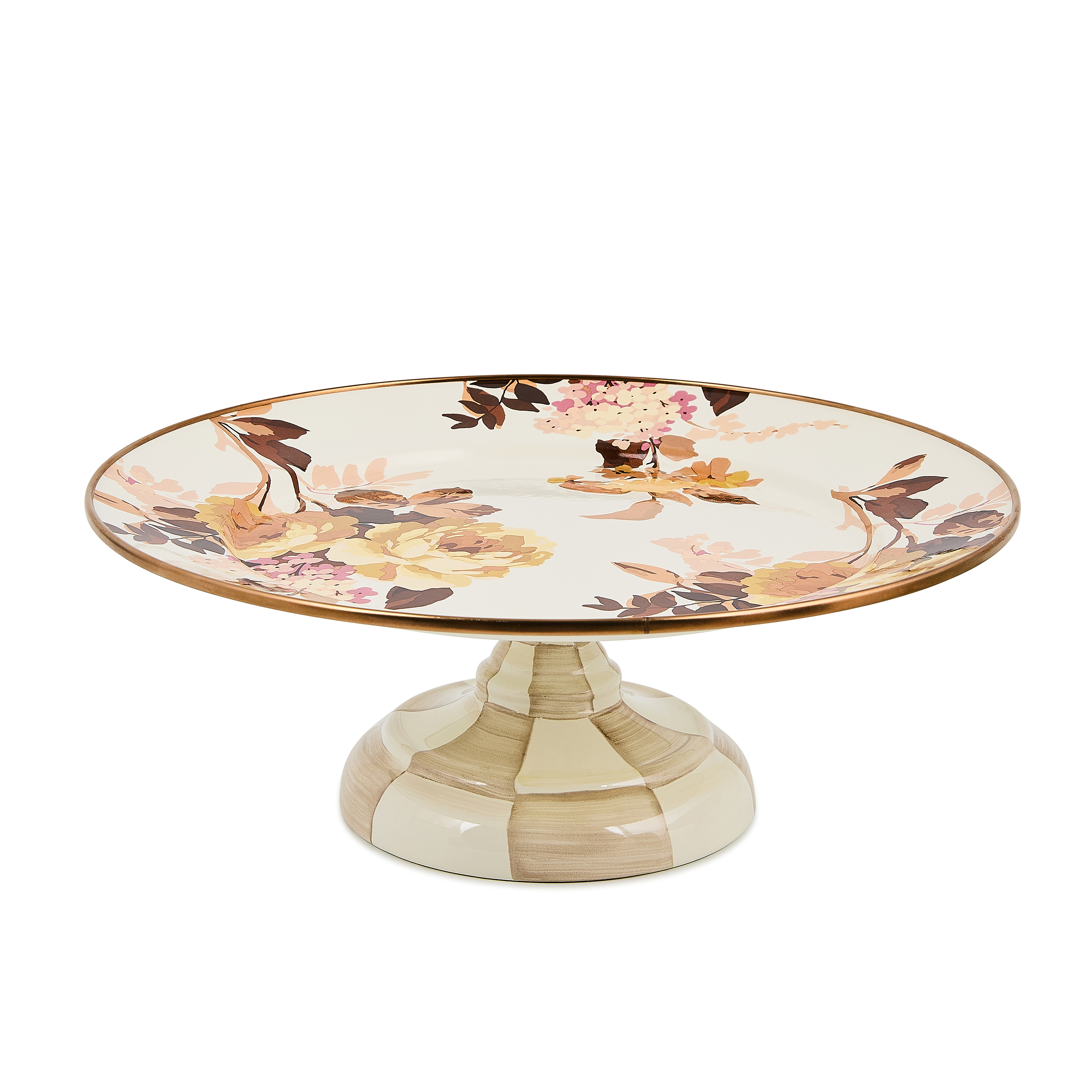 MacKenzie-Childs Wild Rose Pedestal Platter - Thumbnail 4